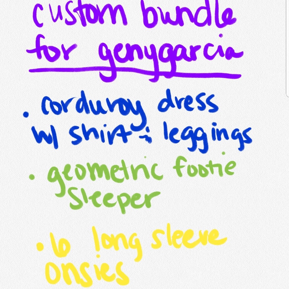 Custom newborn bundle